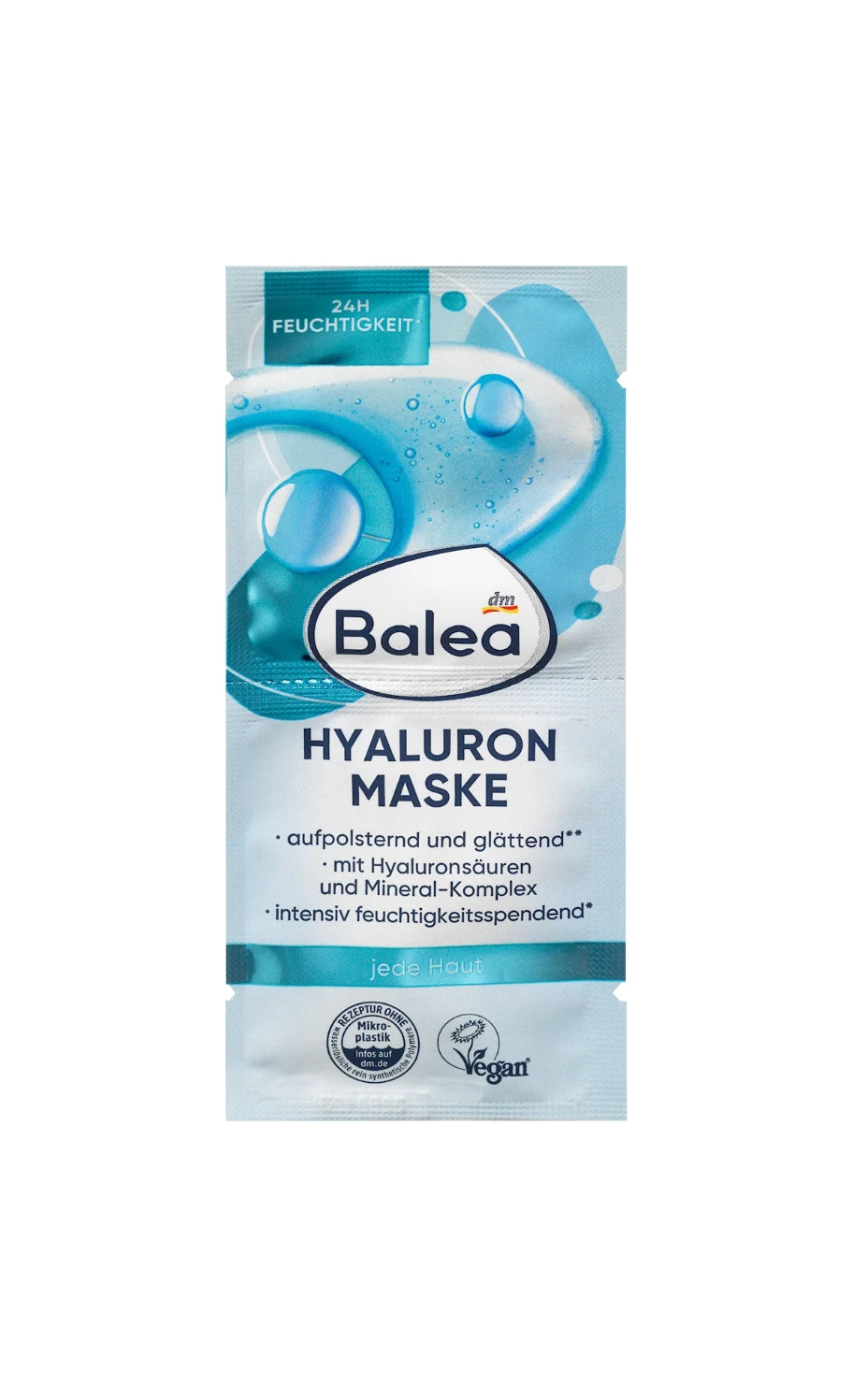 Balea Masque visage à l'acide hyaluronique, 16 ml