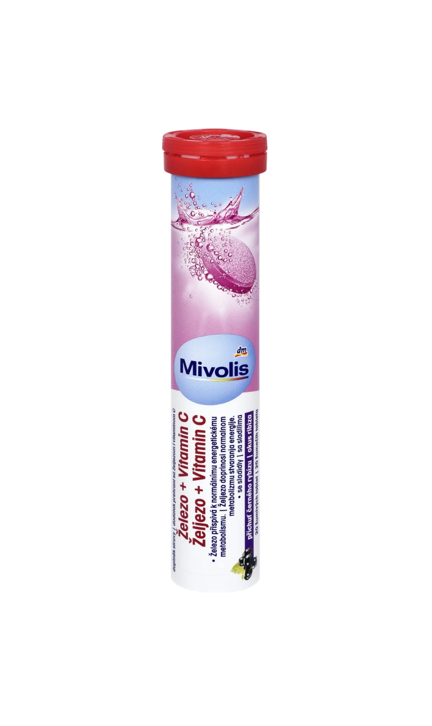 Mivolis Supplément de fer et de vitamine C, 82 g (20 pièces)