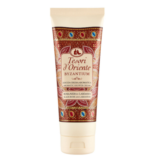 Tesori d'oriente Crème de douche aromatique Byzantium à la rose noire et au labdanum 250ml